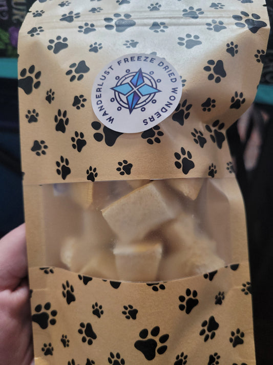 Roasted pumpkin dog treats